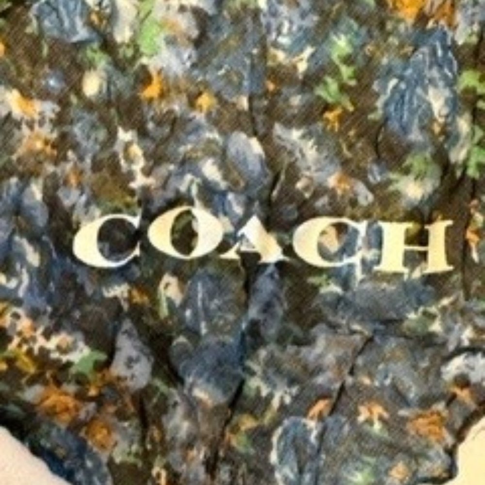 Coach floral scarf